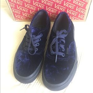 Vans velvet shoes
